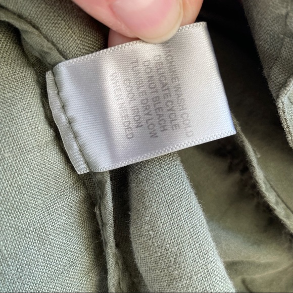 Michael Stars Camo Green Linen Vest, size S - Picture 5 of 6